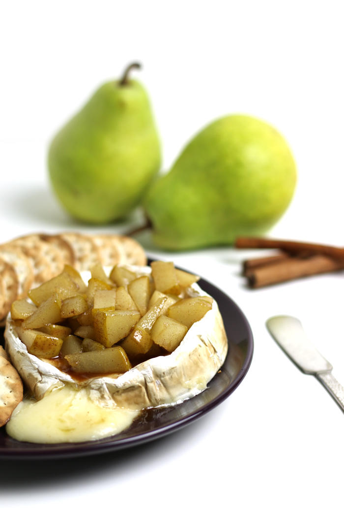 Caramelized Pear Baked Brie – The Planner's Plate